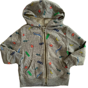Old Navy Cool Fleece I terrines Hooded & Zippered Jacket Size 5T